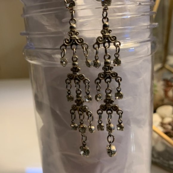 Three drop dangling earrings - Picture 1 of 5